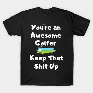 Awesome Golfer - Golf Dad Gift Idea T-Shirt